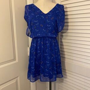 Candie's Royal Blue Dress with Butterfly Detail- Size Small